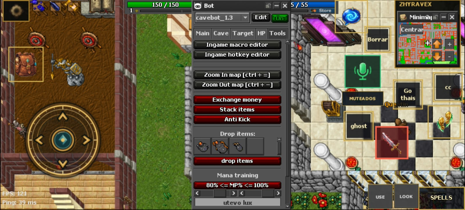Captura propia de ZHYRAVEX: 9. Tools superior: editores, zoom y utilidades