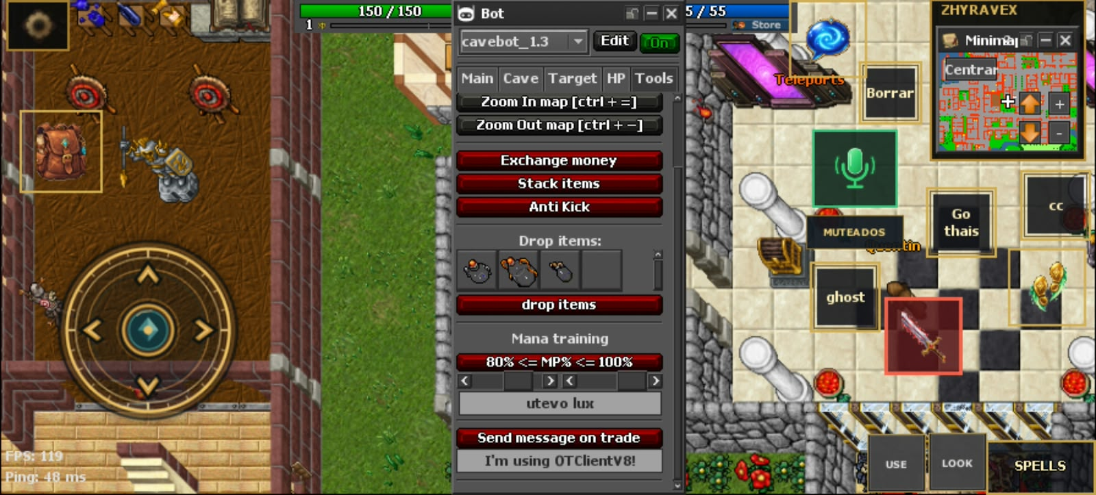 Captura propia de ZHYRAVEX: 10. Tools inferior: entrenamiento y comercio