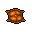 small orange pillow