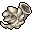 crude horn of bone