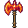 fiery knight axe